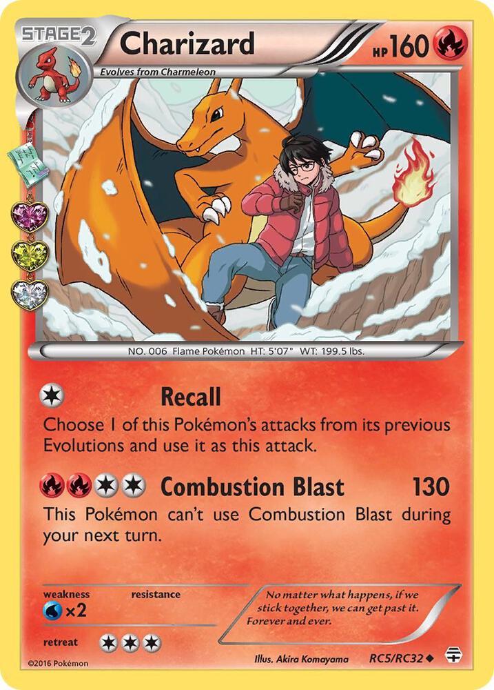 Charizard RC5/RC32 card from Generations: Radiant Collection
