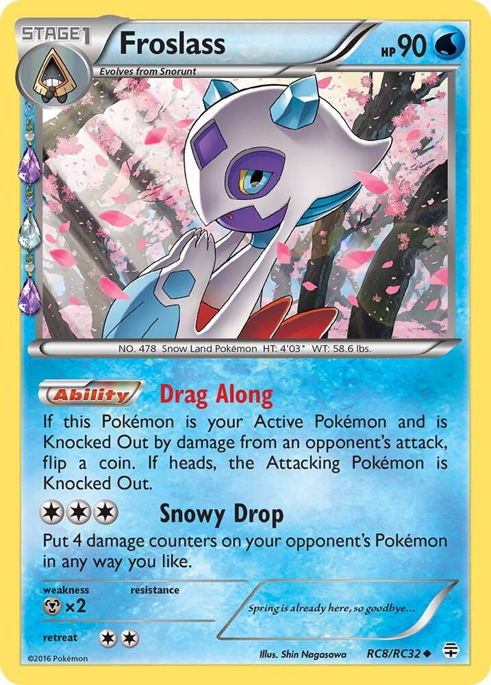 Froslass RC8/RC32 card from Generations: Radiant Collection
