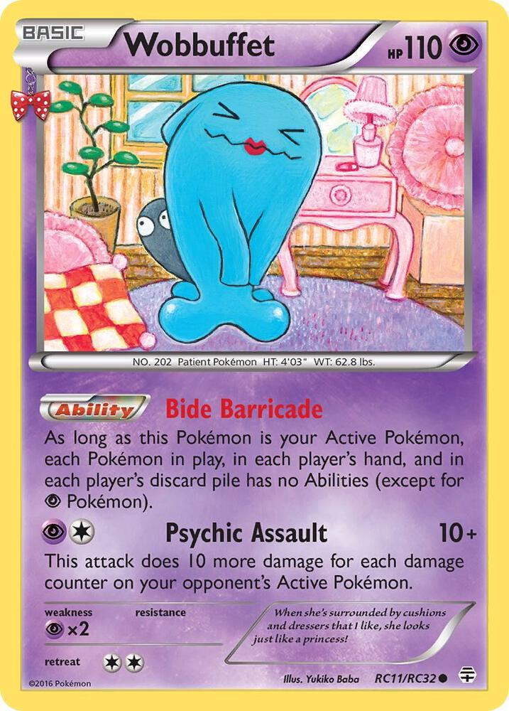Wobbuffet RC11/RC32 card from Generations: Radiant Collection