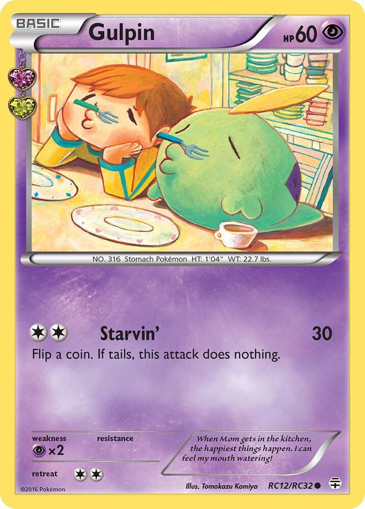 Gulpin RC12/RC32 card from Generations: Radiant Collection