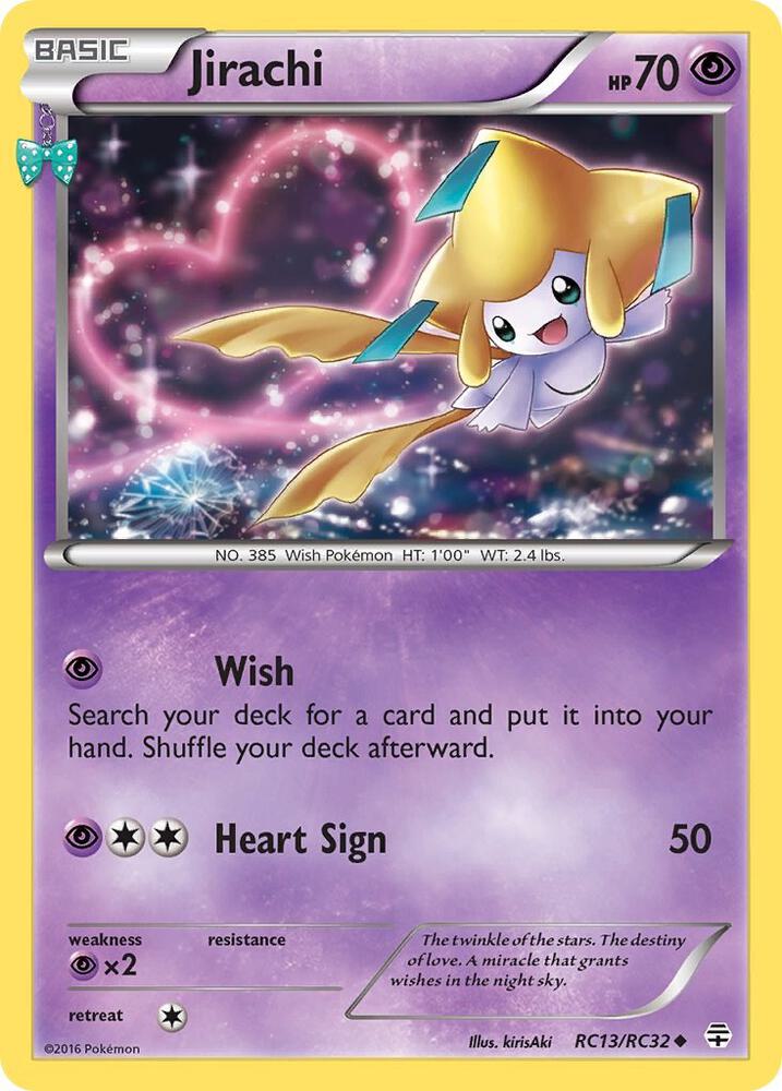 Jirachi RC13/RC32 card from Generations: Radiant Collection