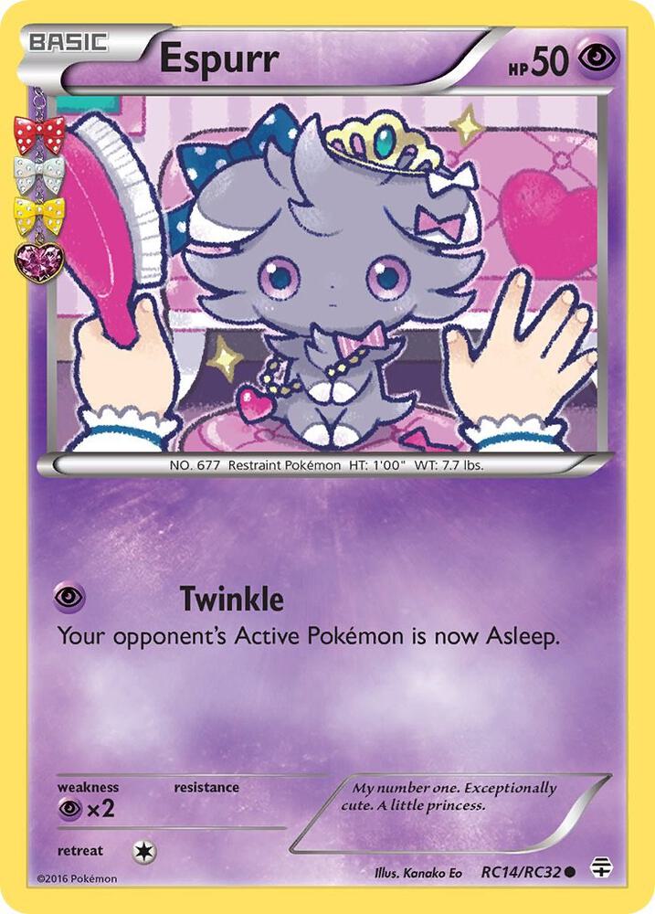 Espurr RC14/RC32 card from Generations: Radiant Collection