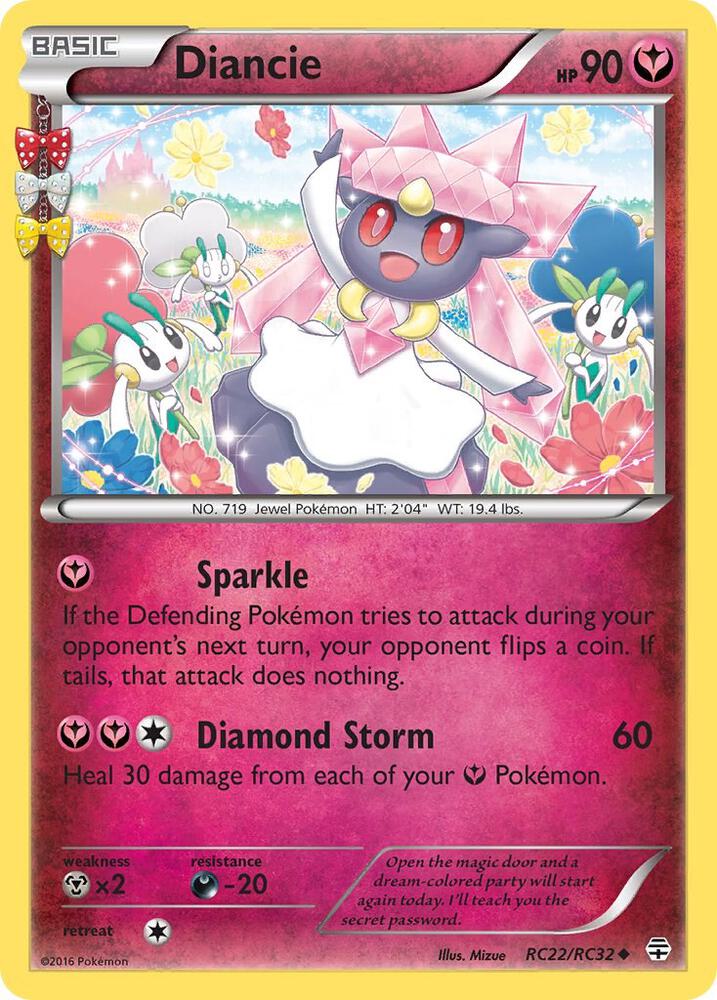 Diancie RC22/RC32 card from Generations: Radiant Collection