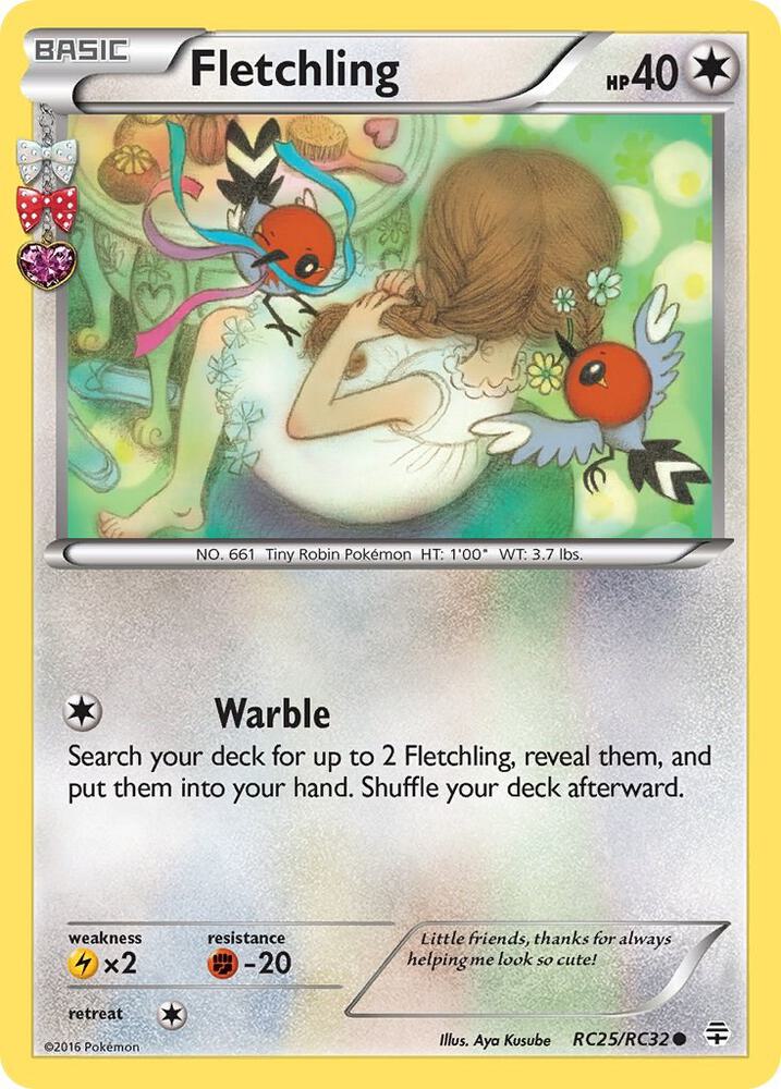 Fletchling RC25/RC32 card from Generations: Radiant Collection