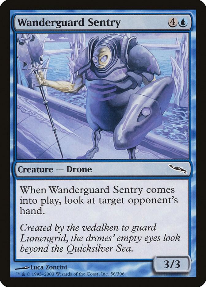 Wanderguard Sentry 56 card from Mirrodin