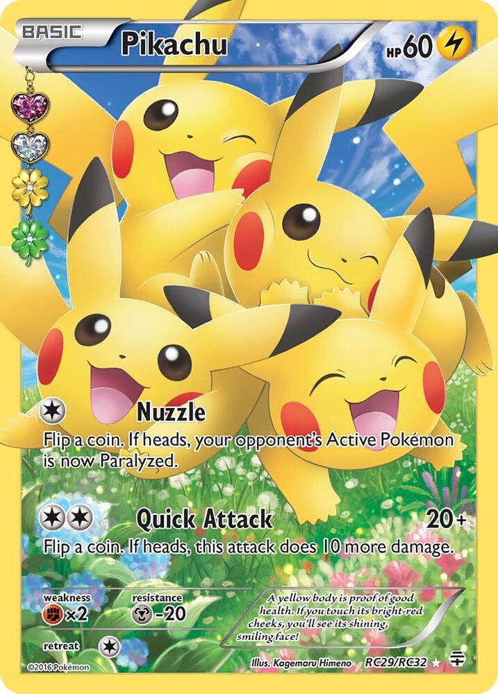 Pikachu (Full Art) RC29/RC32 card from Generations: Radiant Collection