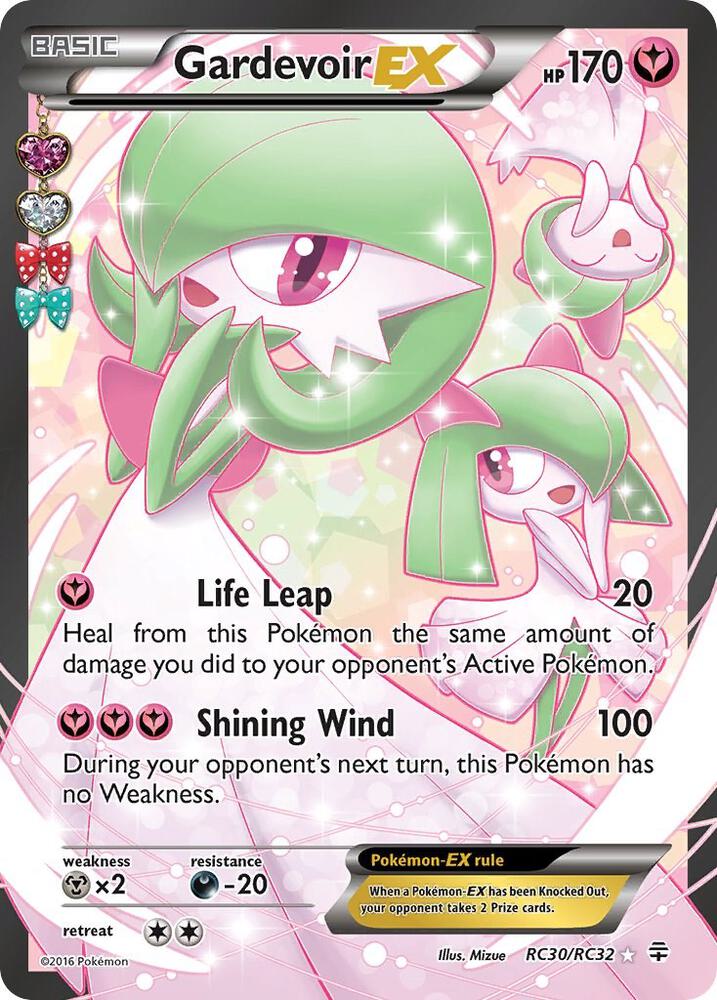 Gardevoir EX (Full Art) RC30/RC32 card from Generations: Radiant Collection