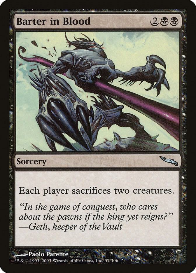 Barter in Blood 57 card from Mirrodin