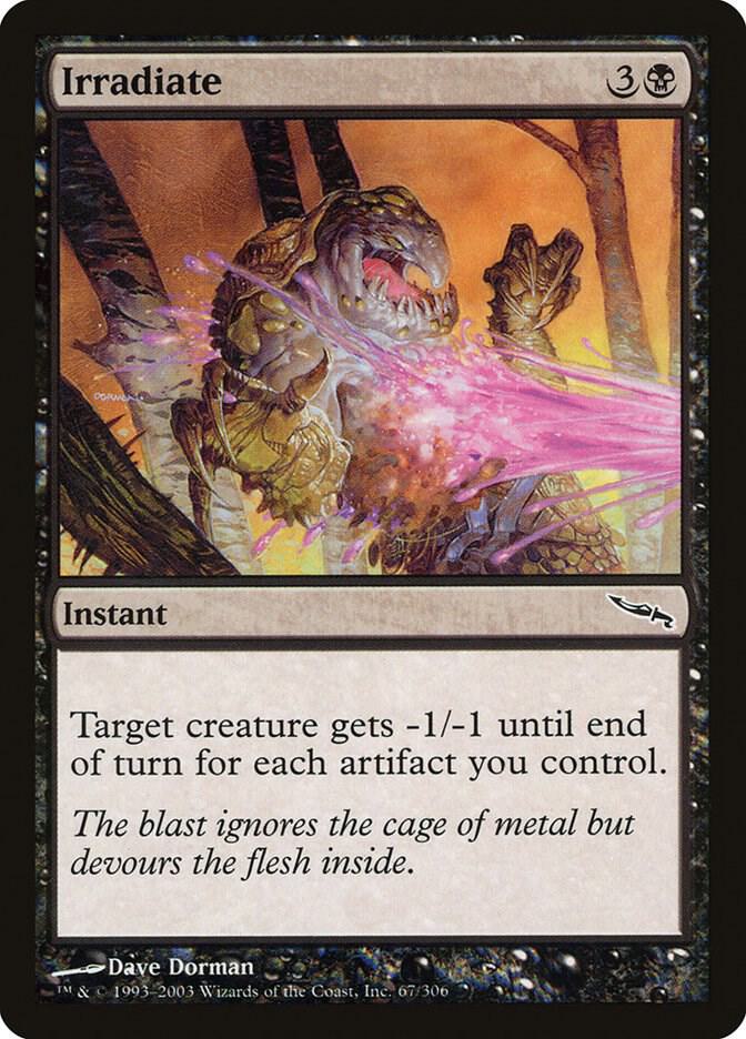 Irradiate 67 card from Mirrodin