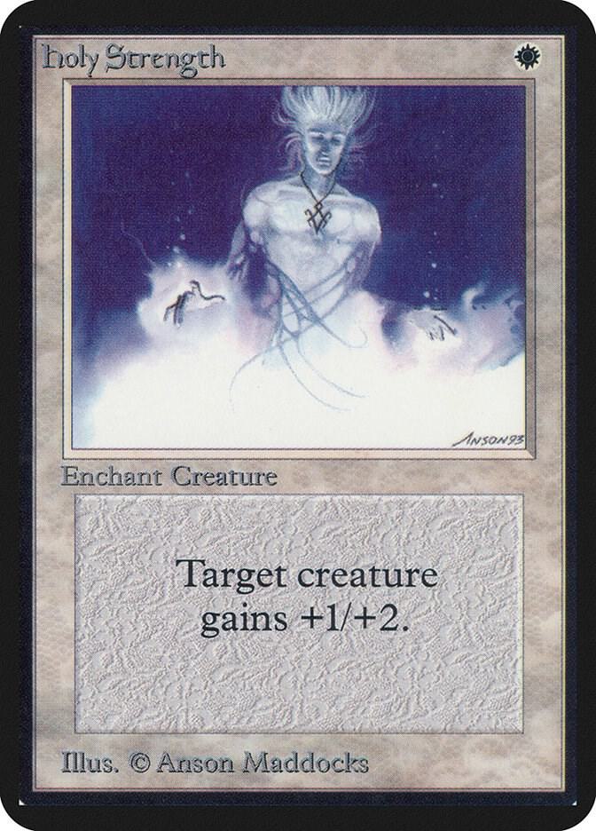 Holy Strength card from Alpha Edition