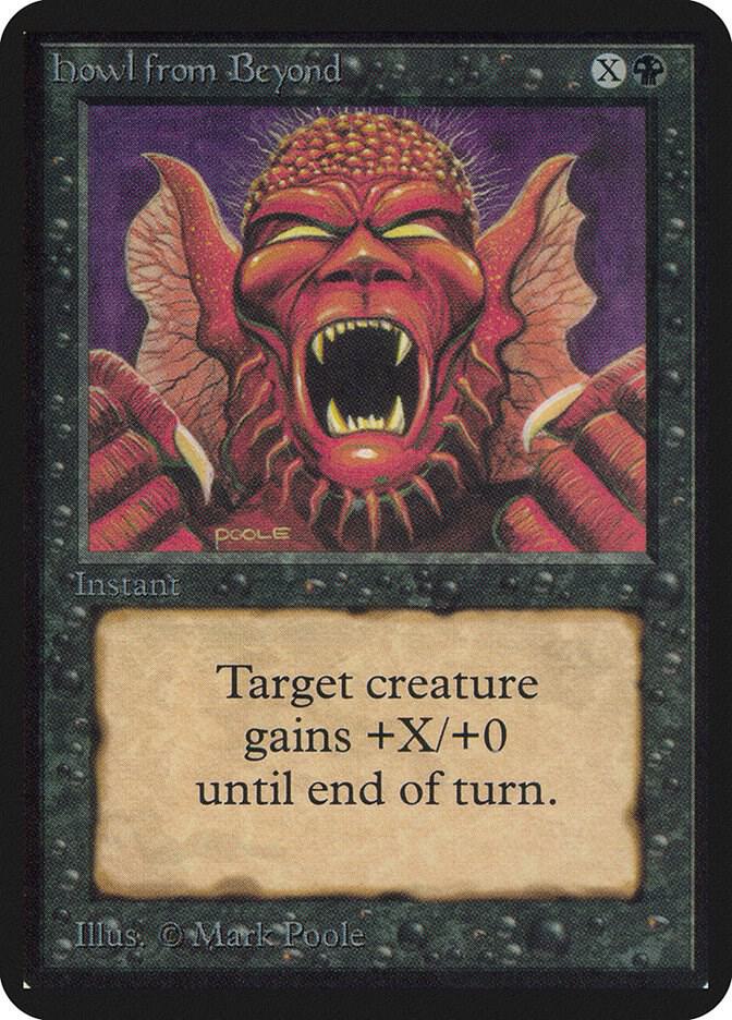 Howl from Beyond card from Alpha Edition
