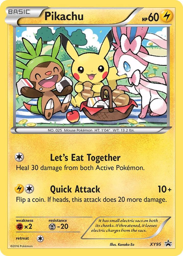 Pikachu XY95 card from XY Promos
