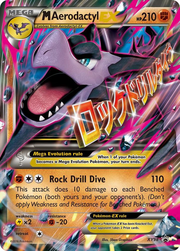 M Aerodactyl EX XY98 card from XY Promos