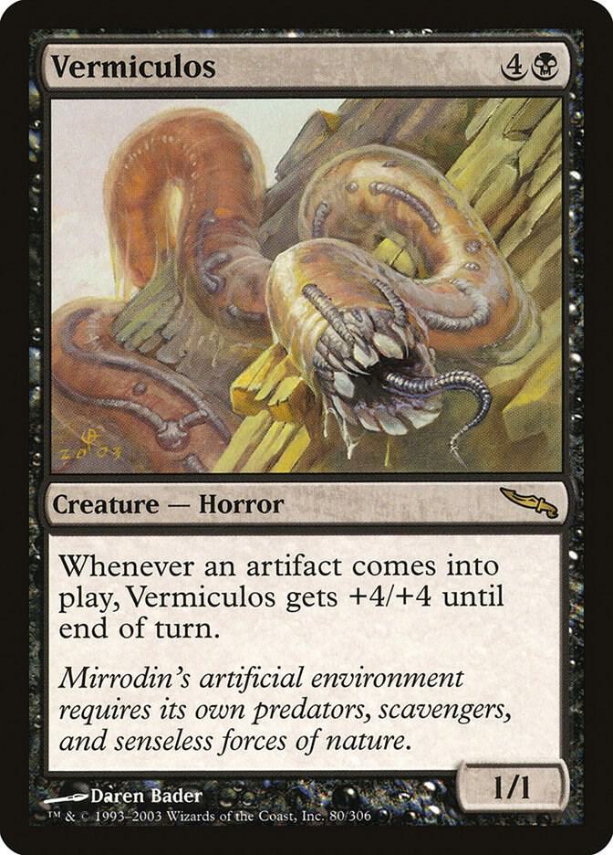 Vermiculos 80 card from Mirrodin