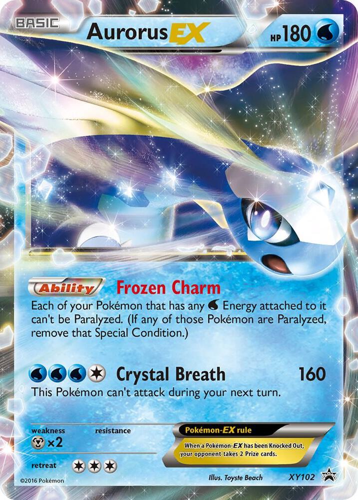Aurorus EX XY102 card from XY Promos