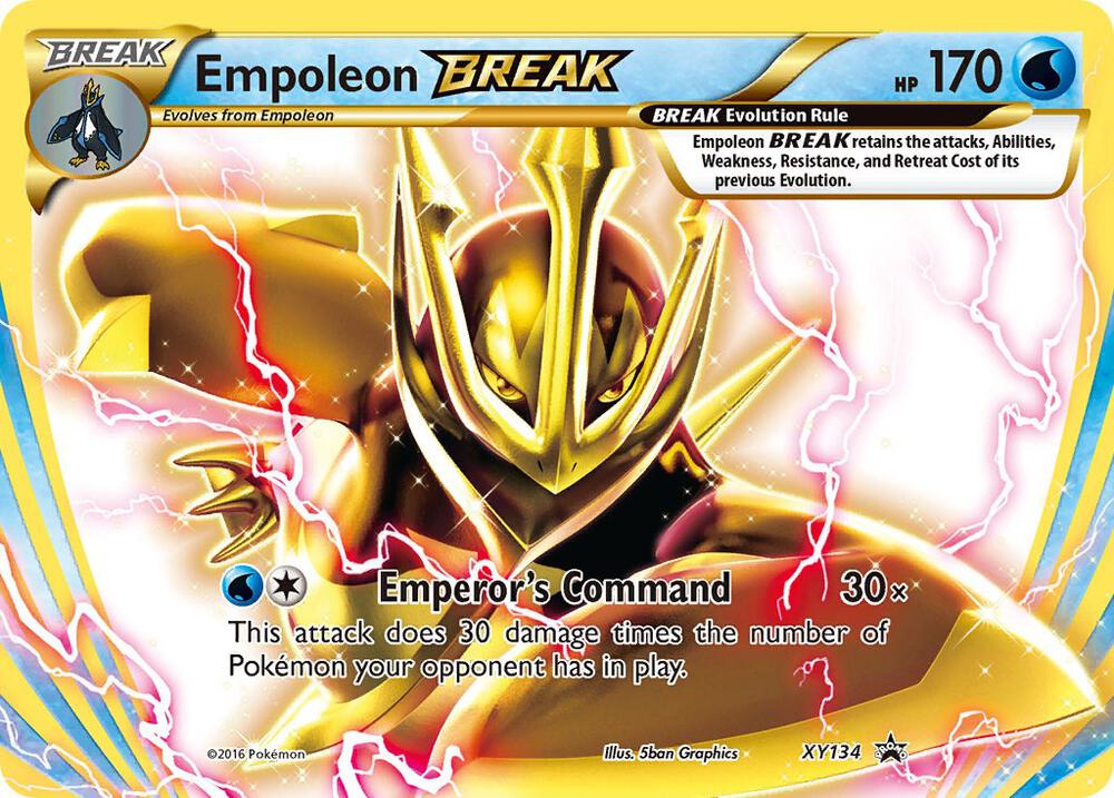 Empoleon BREAK XY134 card from XY Promos