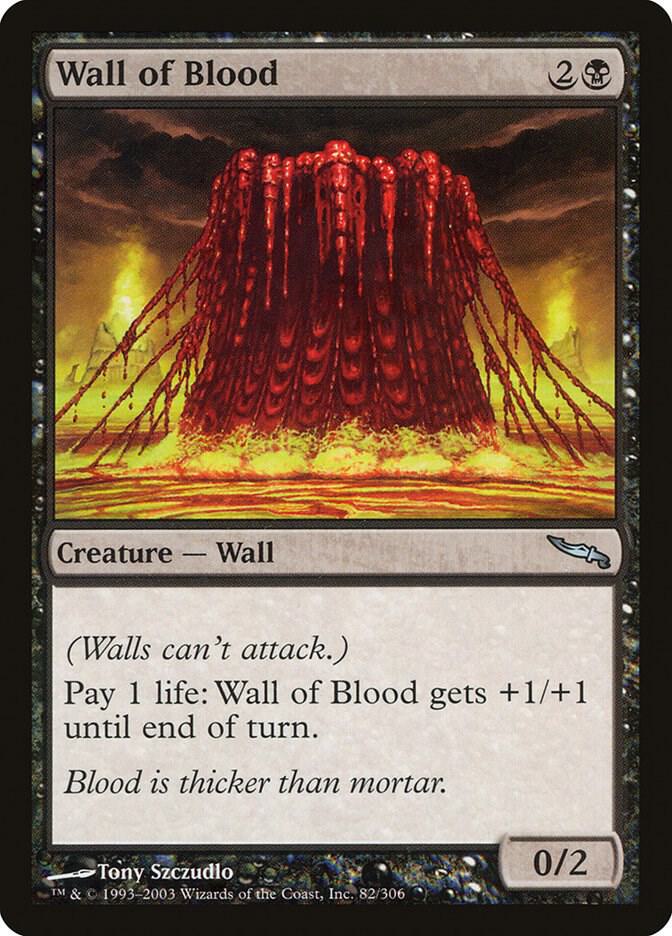 Wall of Blood 82 card from Mirrodin