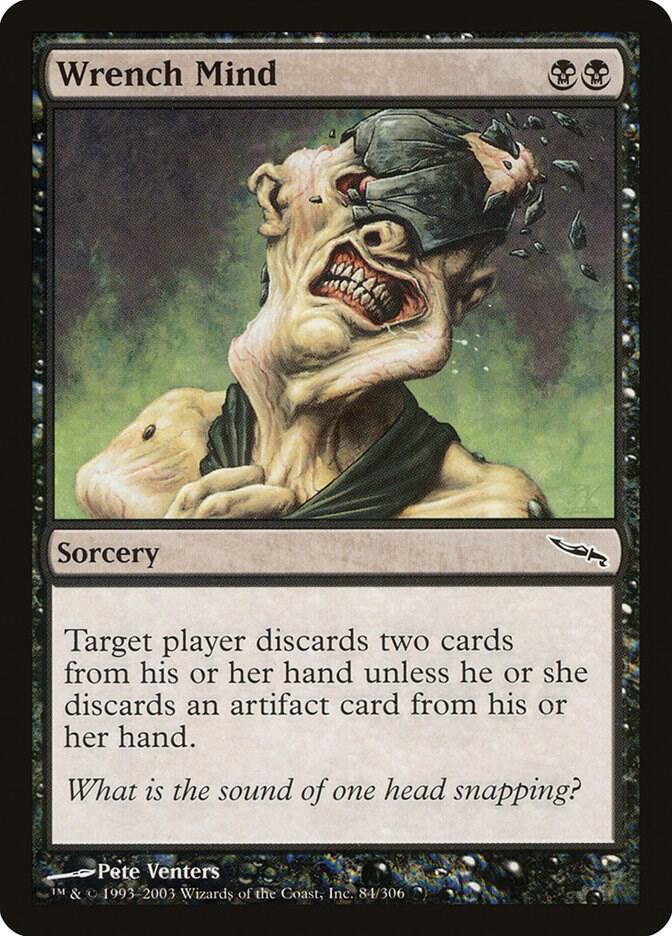 Wrench Mind 84 card from Mirrodin