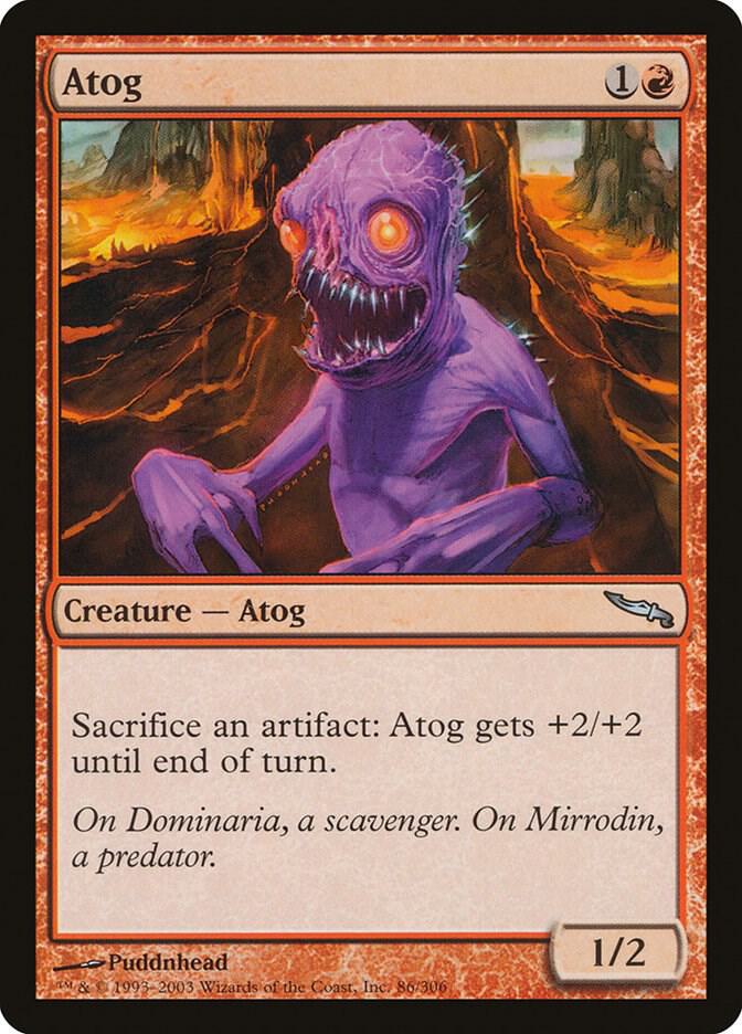Atog 86 card from Mirrodin