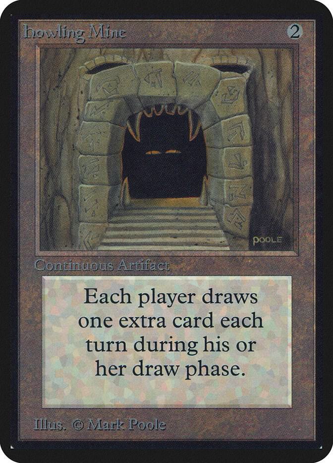 Howling Mine card from Alpha Edition