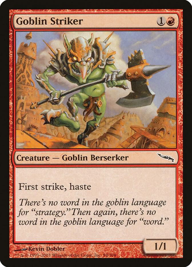 Goblin Striker 94 card from Mirrodin