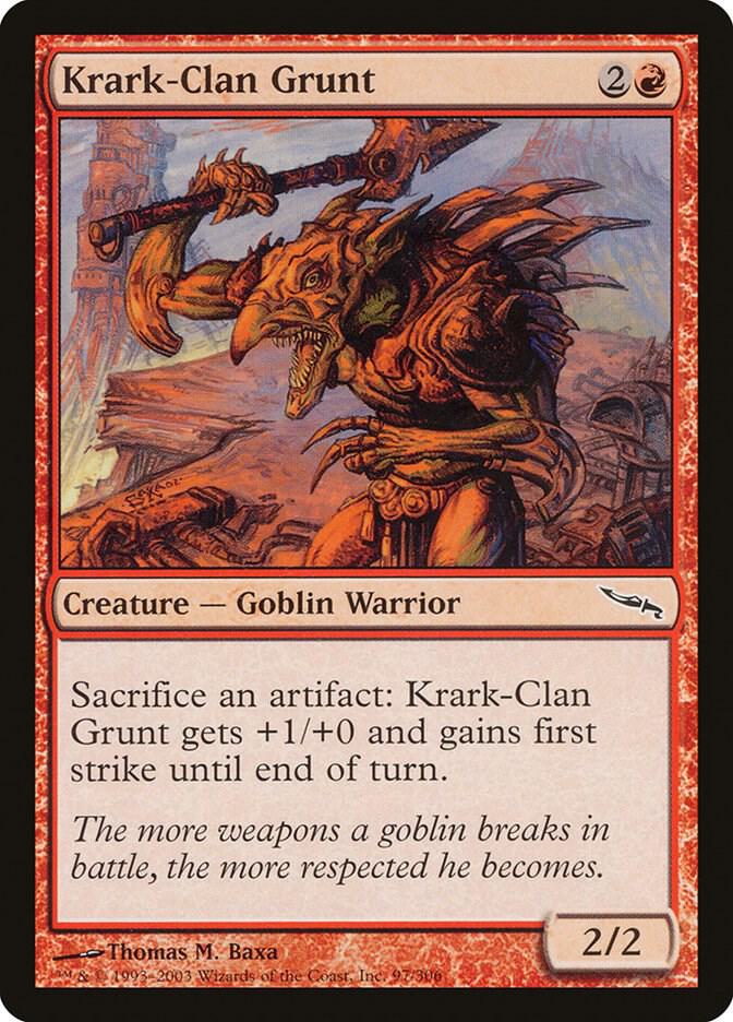 Krark-Clan Grunt 97 card from Mirrodin