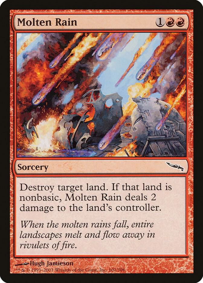 Molten Rain 101 card from Mirrodin