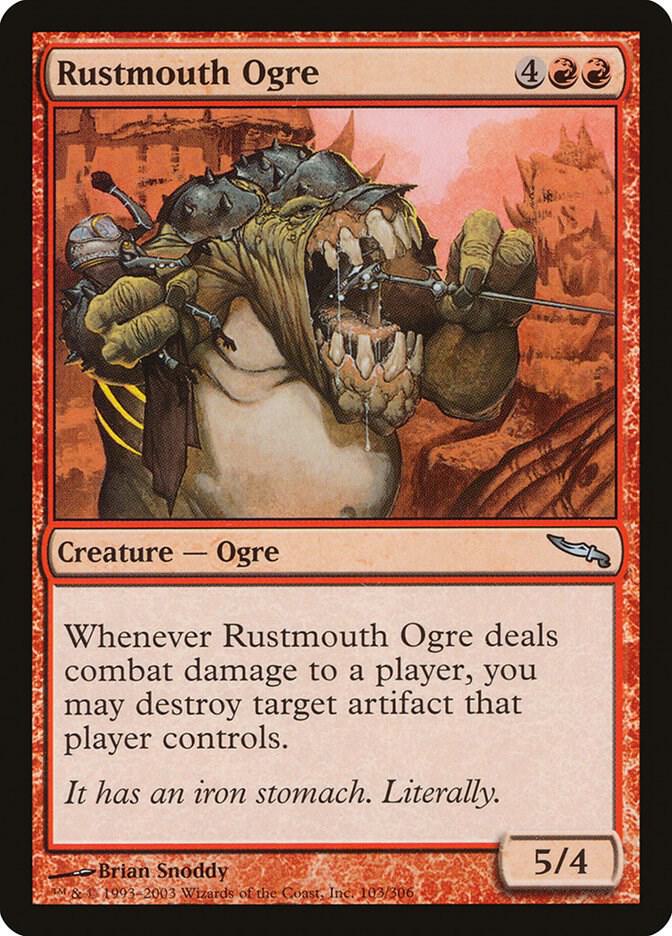Rustmouth Ogre 103 card from Mirrodin