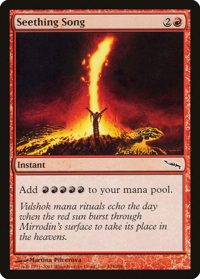 Seething Song 104 card from Mirrodin