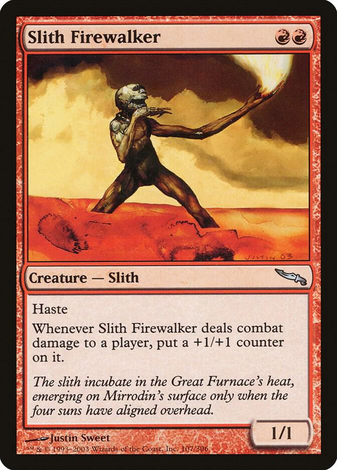 Slith Firewalker 107 card from Mirrodin