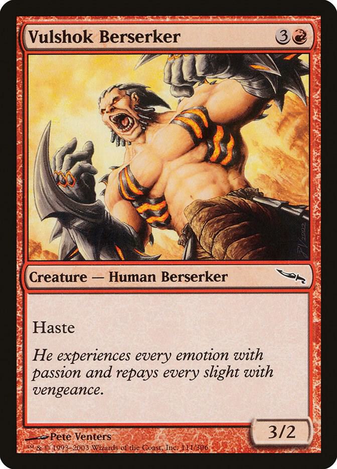 Vulshok Berserker 111 card from Mirrodin