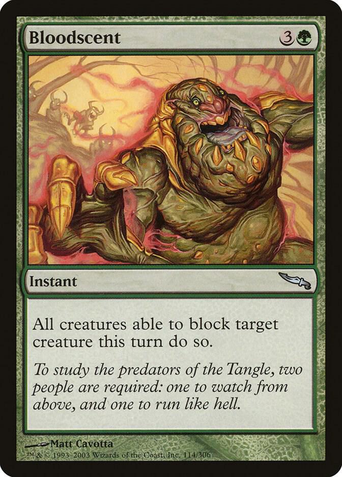 Bloodscent 114 card from Mirrodin
