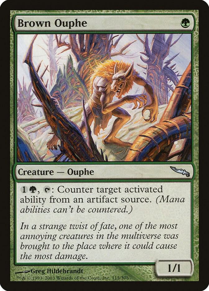Brown Ouphe 115 card from Mirrodin