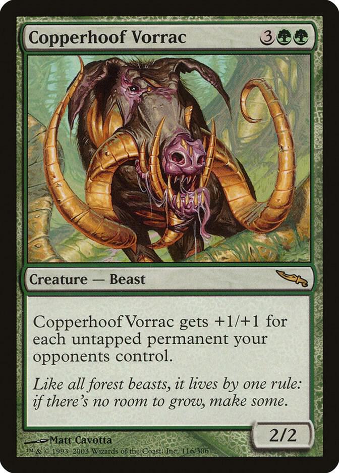 Copperhoof Vorrac 116 card from Mirrodin