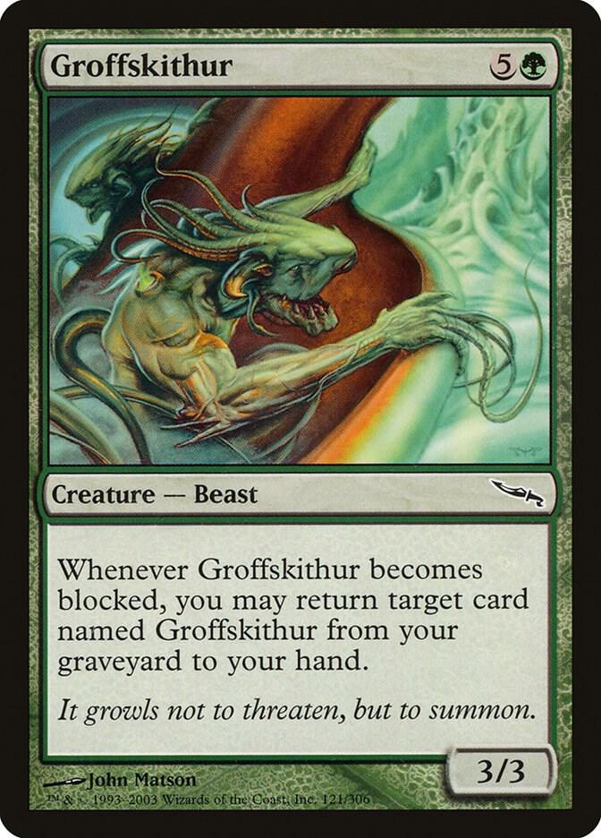 Groffskithur 121 card from Mirrodin