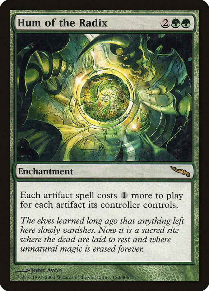 Hum of the Radix 122 card from Mirrodin