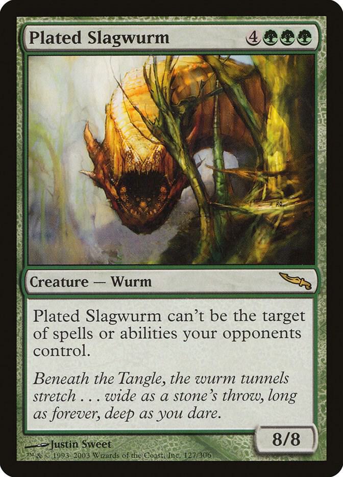 Plated Slagwurm 127 card from Mirrodin