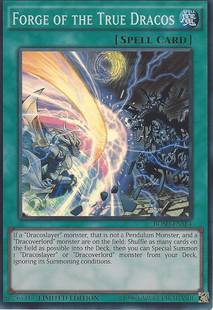 Forge of the True Dracos BOSH-ENSE4 card from Breakers of Shadow