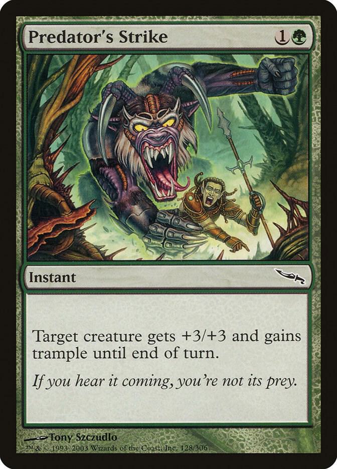 Predator's Strike 128 card from Mirrodin