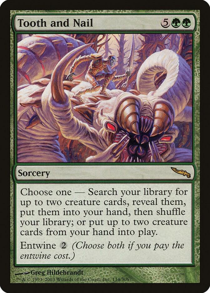 Tooth and Nail 134 card from Mirrodin