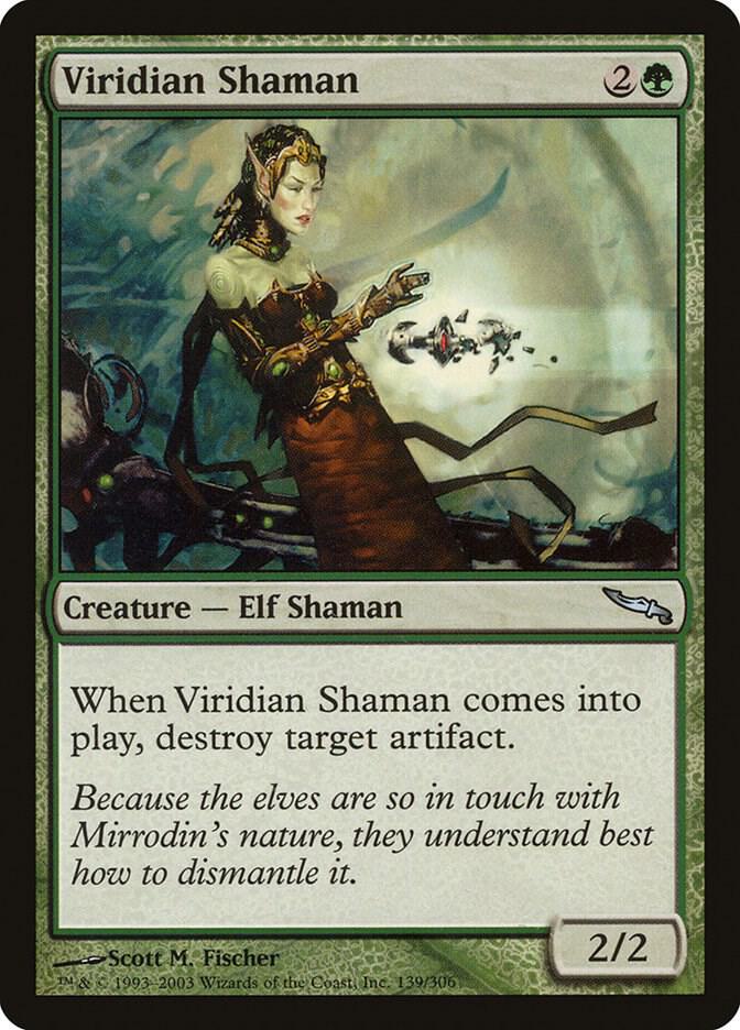 Viridian Shaman 139 card from Mirrodin