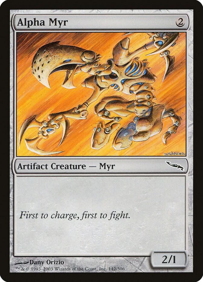 Alpha Myr 142 card from Mirrodin