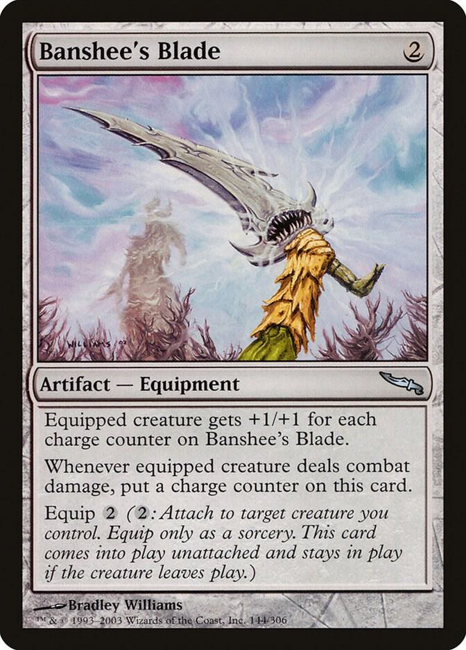 Banshee's Blade 144 card from Mirrodin