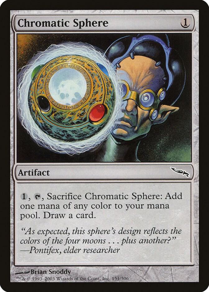 Chromatic Sphere 151 card from Mirrodin