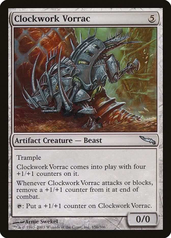 Clockwork Vorrac 156 card from Mirrodin