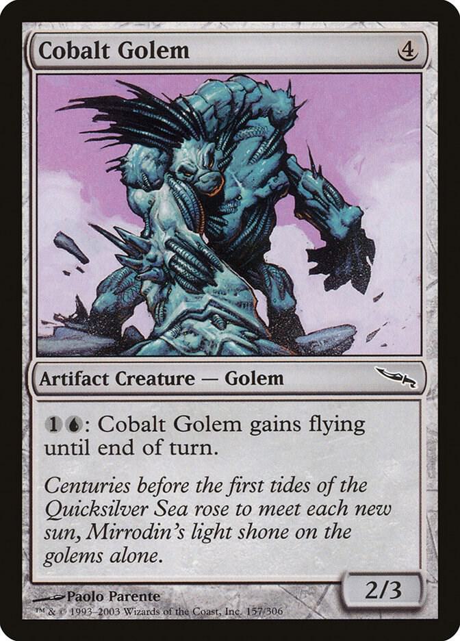 Cobalt Golem 157 card from Mirrodin