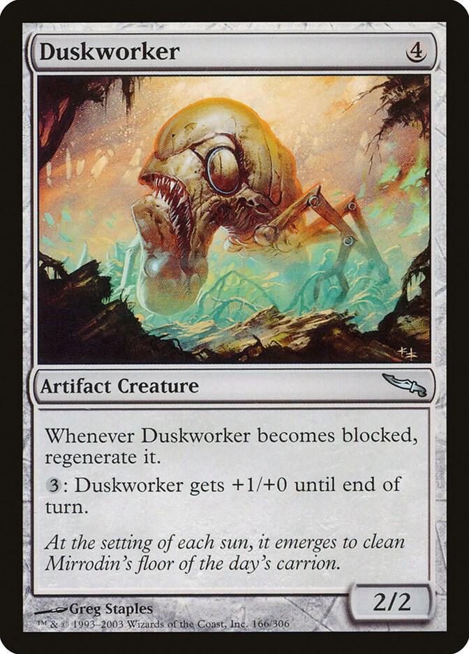 Duskworker 166 card from Mirrodin