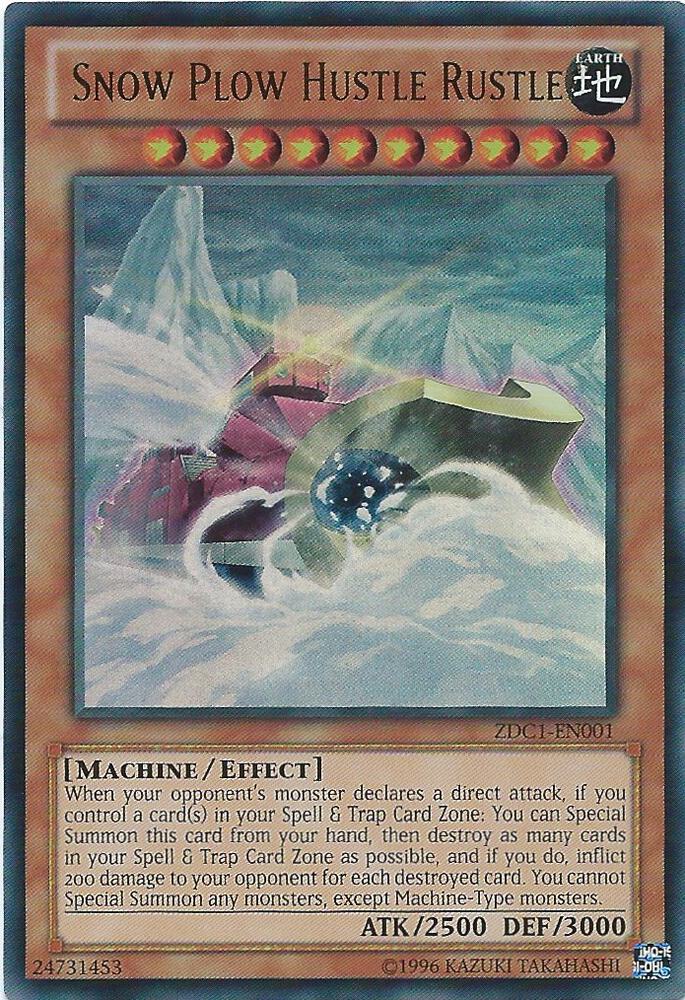 Snow Plow Hustle Rustle ZDC1-EN001 card from Yu-Gi-Oh! ZEXAL World Duel Carnival Promos