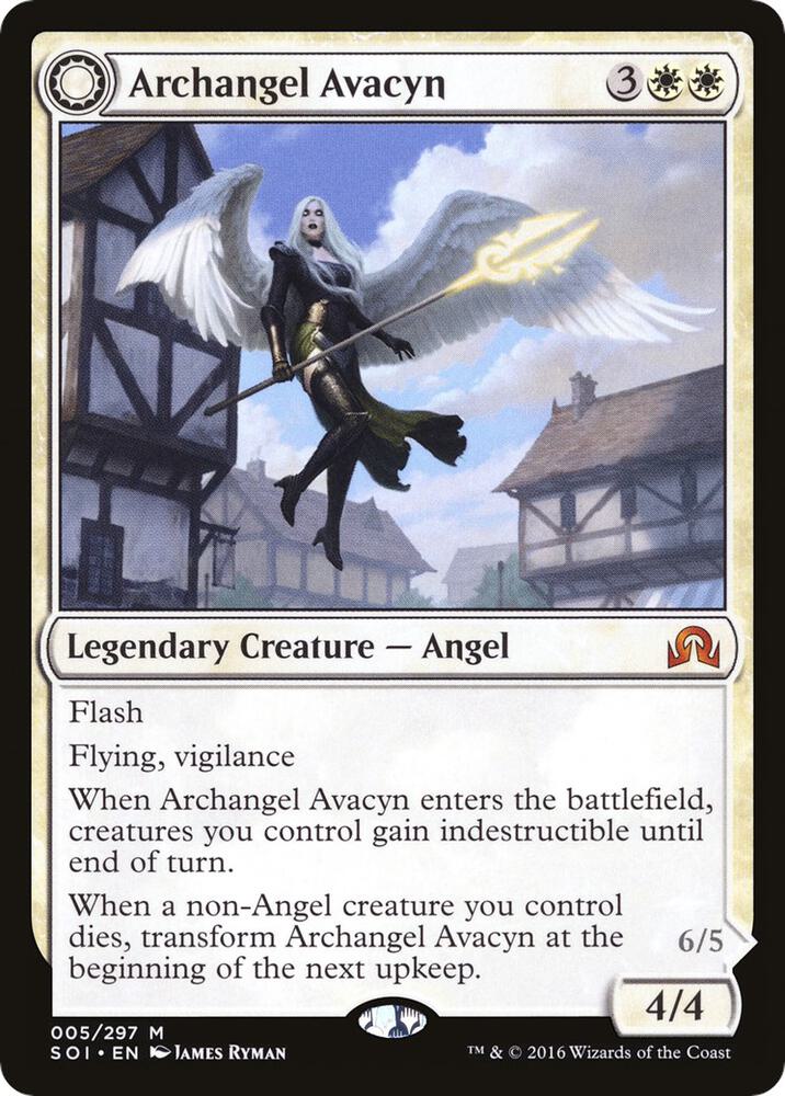 Archangel Avacyn 5 card from Shadows over Innistrad