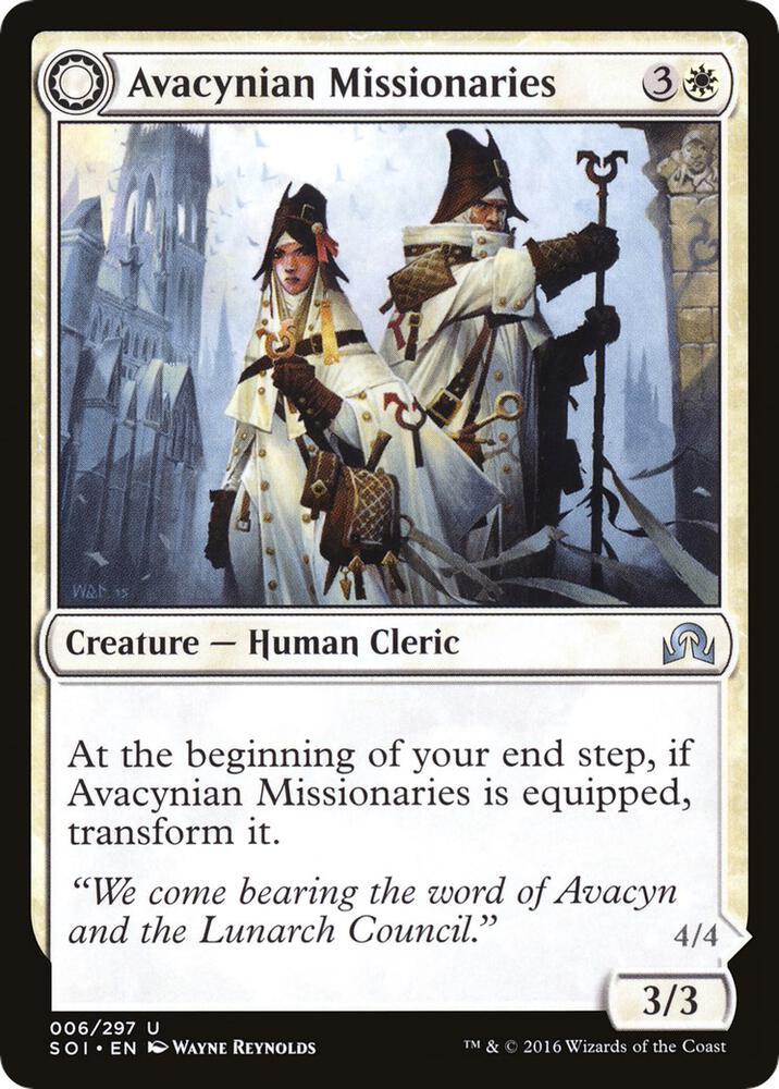 Avacynian Missionaries 6 card from Shadows over Innistrad